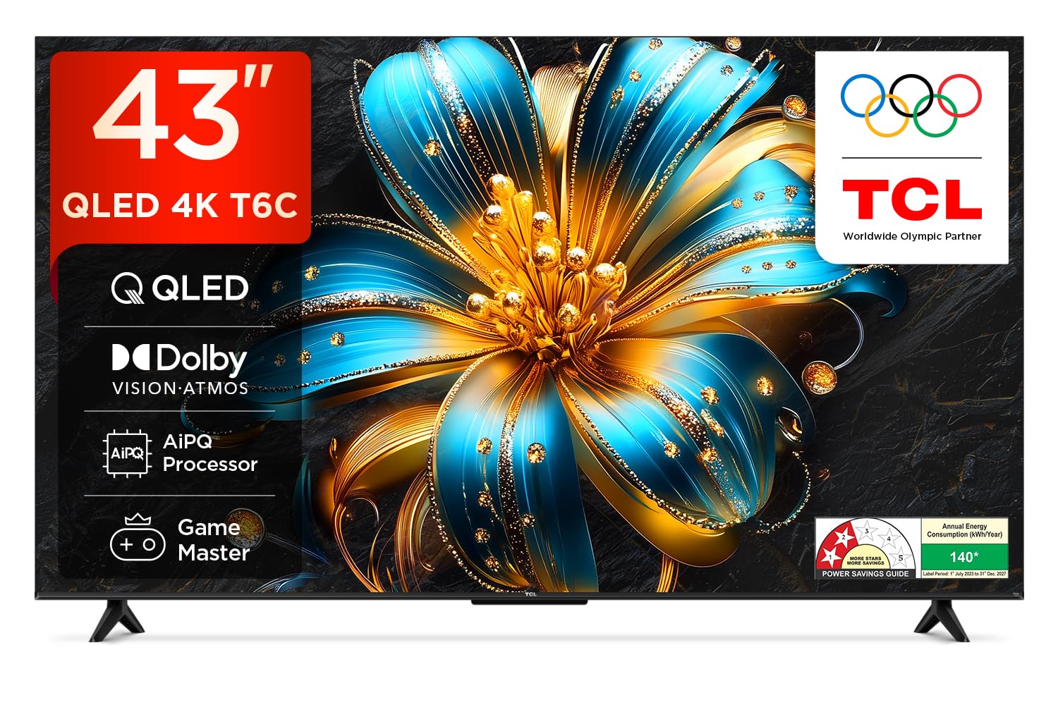 TCL 43"(109cm) T6C Smart Tv